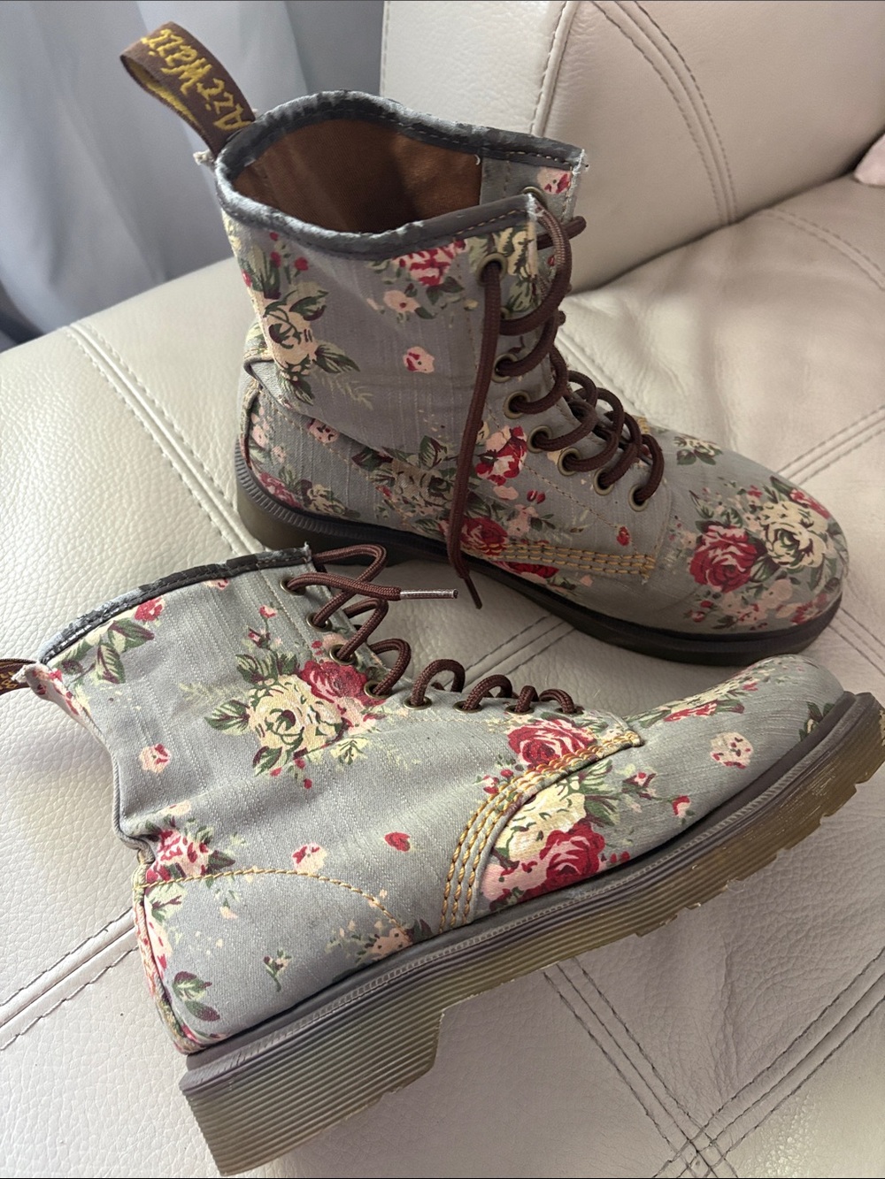 Dr. Martens Floral Canvas Boots